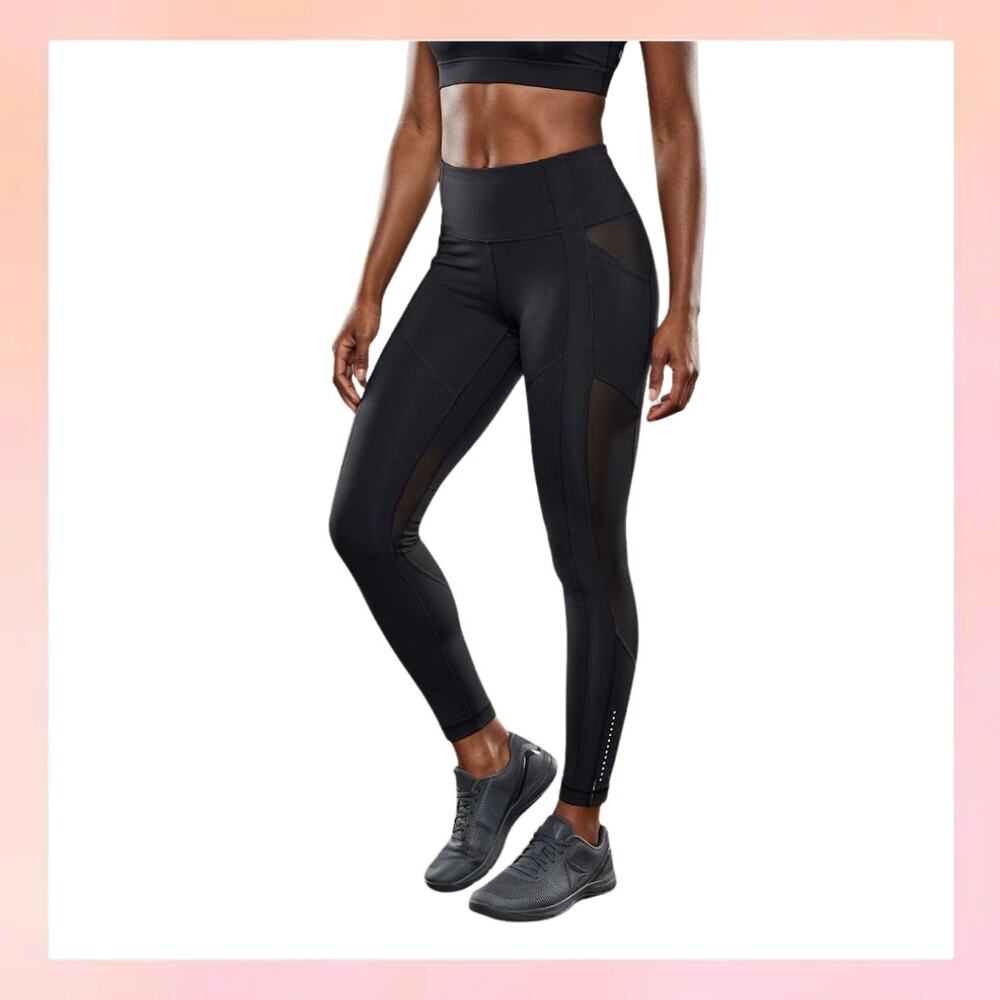 Lululemon All The Right Places Mesh Tight - Black - Size 6